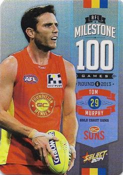 2014 Select AFL Champions - Milestone Game Foils #MG40 Tom Murphy Front